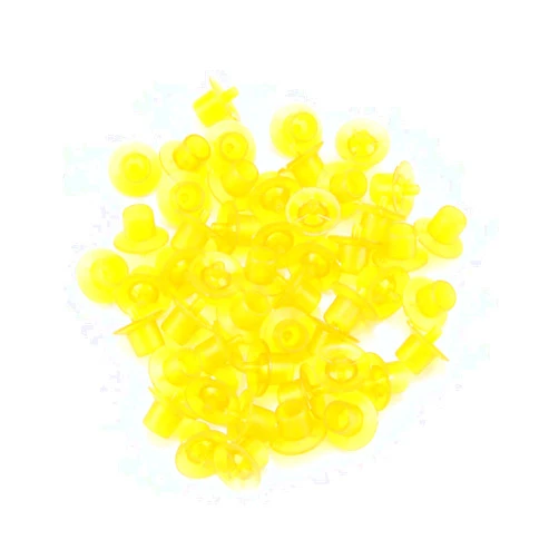 Zerodis Beekeeping Cell Cups, 50pcs Beekeeping Queen Rearing Cell Cups Rearing Honey Bee Beekeeping Supplies(Yellow)