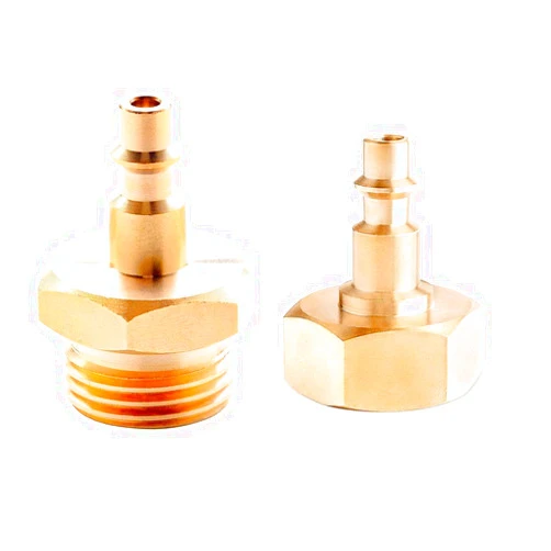 HHYOOSOO Lead-Free Brass Winterize Sprinkler Systems Blowout Plug Quick Connect Air Compressor 1/4