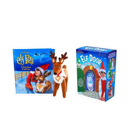 The Elf on the Shelf Pets: A Reindeer Tradition Plush with Storybook & Elf Door A Magical Portal for Santa's Helpers