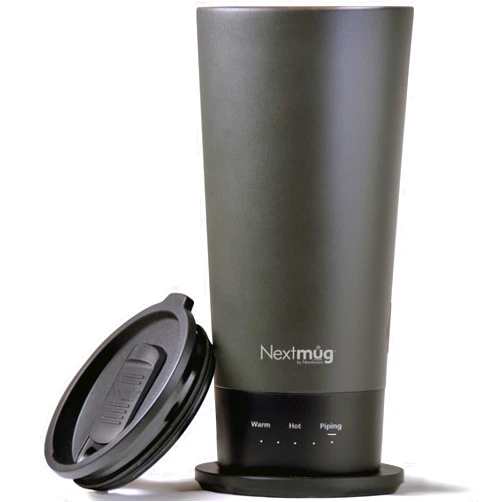 Nextmug by Nextboom Nextmug Go - Temperature-Controlled, Self-Heating Travel Mug (Graphite - 16 oz.)