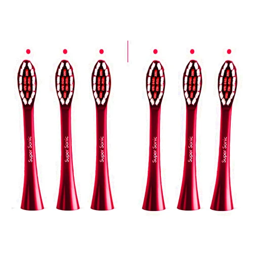 Wagner Stern Replacement Toothbrush Brush Heads for Wagner & Stern and Wagner Switzerland toothbrushes. (Burgundy)