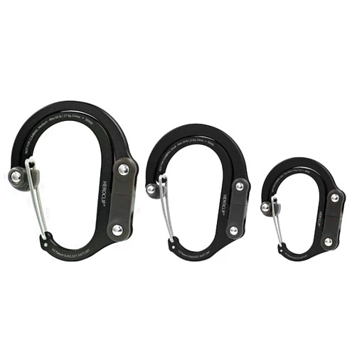 GEAR AID HEROCLIP 360° Swivel Carabiner Gear Clip and Hook (Medium) for Camping, Backpack, Suitcases and Garage Organization