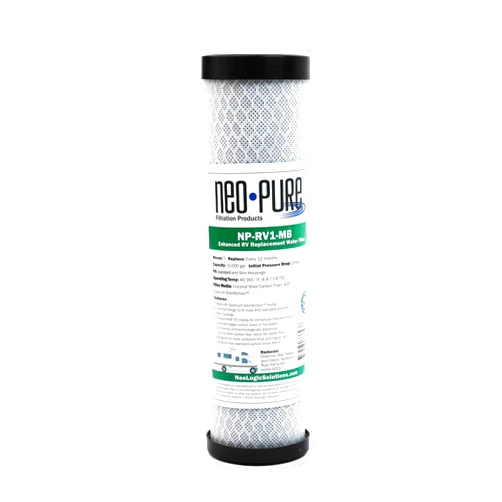 Neo-Pure NP-RV1 Replacement RV Water Filter for Slimline & Standard Style Housings - 5 Micron (NP-RV1-MB)