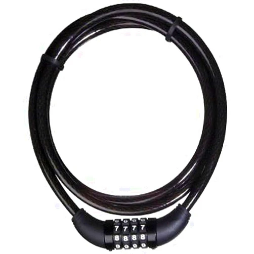 Master Lock 8119DPF 5-Ft. Resettable Bike Cable with Combination Barrel Lock - Quantity 4