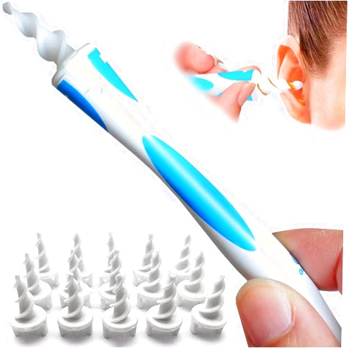 Gkaikpe Earwax Removal Product, Comes with 16 Soft and Flexible Replacement Heads, Ear Cleaner, The Most Suitable for Removing Earwax, Earwax Removal Tool, The Best Choice for Removing Earwax