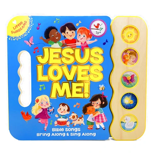 Ginger Swift,Cottage Door Press,Monique Dong;Monique Dong Jesus Loves Me 5-Button Songbook - Perfect Gift for Easter Baskets, Christmas, Birthdays, Baptisms, and More (Little Sunbeams)