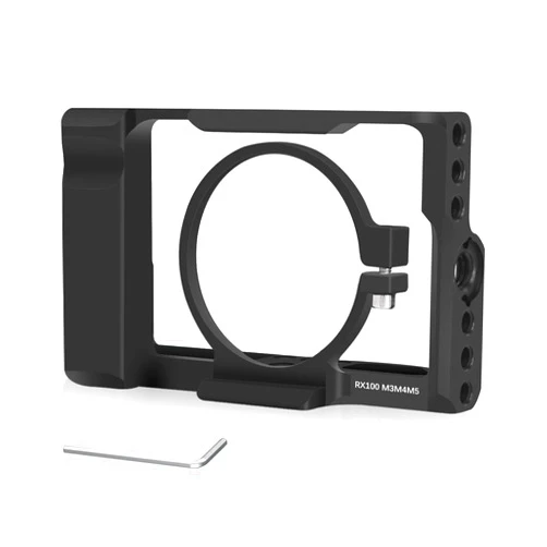 FUGASUN RX100M3/RX100M4/RX100M5 Camera Cage,M3/M4/M5 Cage for Sony DSC-RX100 III(M3) IV(M4) V(M5) Camera Case Camera Rig Cold Shoe