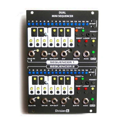 Division 6 Dual Mini Sequencer Eurorack Module
