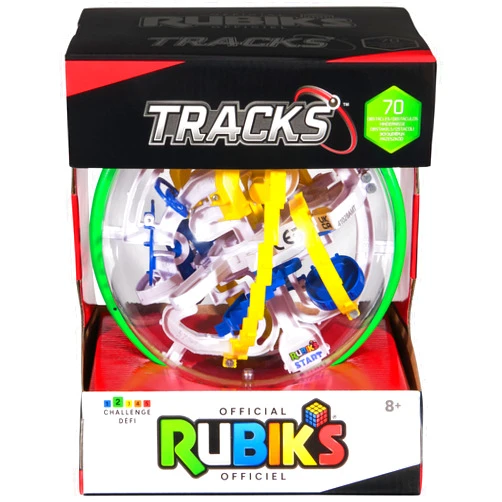 Rubik’s Cube, Rubik’s Tracks 70 3D Gravity Maze & 3D Puzzle Game with 70 Obstacles, Challenging Problem-Solving Brain Teaser, Fidget Toy, Sensory Puzzle for Adults, Teens, Kids, for Ages 8 & Up