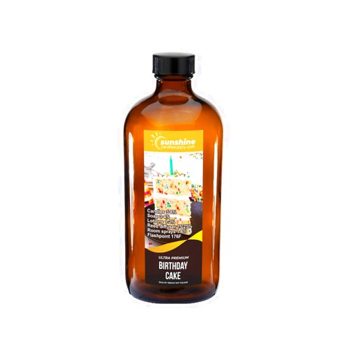 Sunshine candle supply Birthday Cake Ultra Premium Fragrance Oil. Candle Fragrance Oil, soap Fragrance Oil. 8 Ounce Bottle