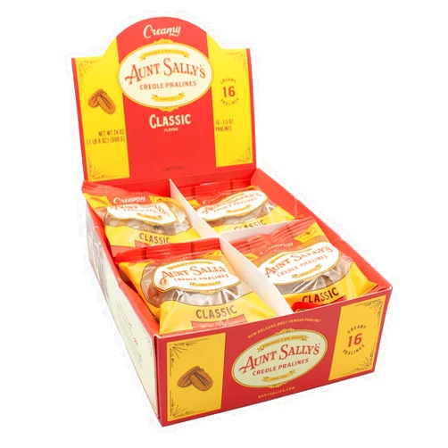 Aunt Sally's Creamy Classic Pralines – Aunt Sally's Pralines – 16 count box