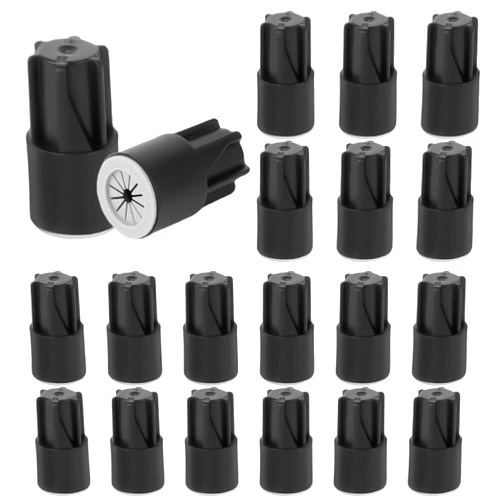 SAVITA 20PCS Electrical Wire Nut Connectors, Cable Terminals Connectors Compatible with 12-22AWG Outdoor Waterproof Wire Nuts Twist Nuts Cap for Outdoor Lighting Garden Irrigation (Black)