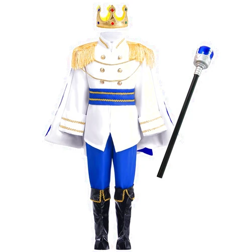 IMEKIS Boys Prince Charming Costume Halloween Cosplay Prince Dress up Birthday Royal Prince Outfits for Toddler Kids 3-12T