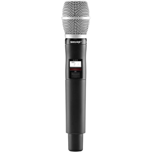 Shure QLXD2/SM86 Handheld Transmitter with SM86 Vocal Mic Capsule - for use with QLX-D Digital Wireless Microphone Systems, Receiver Sold Separately | G50 Band (QLXD2/SM86=-G50)