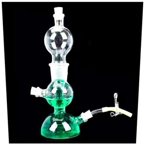 JiaoFengHeng Kipp Hydrogen Gas Generator Kipp's Apparatus Organic Chemistry Lab Glassware (125ml(Simplified Version))