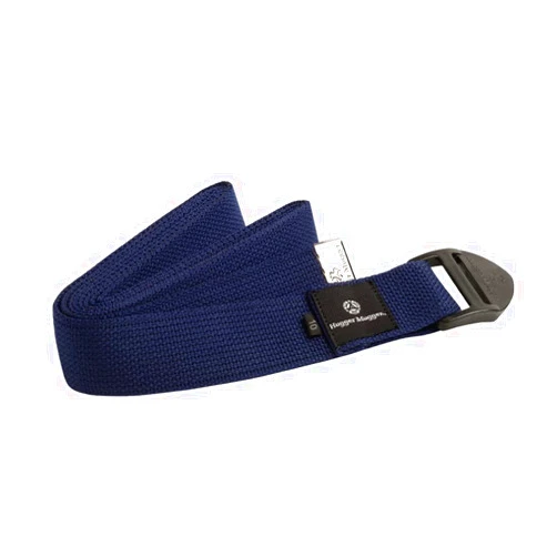 Hugger Mugger Cinch Cotton Yoga Strap - Super Strong Cotton, Quiet Cinch-Style Buckle, Long Length Great for Taller People