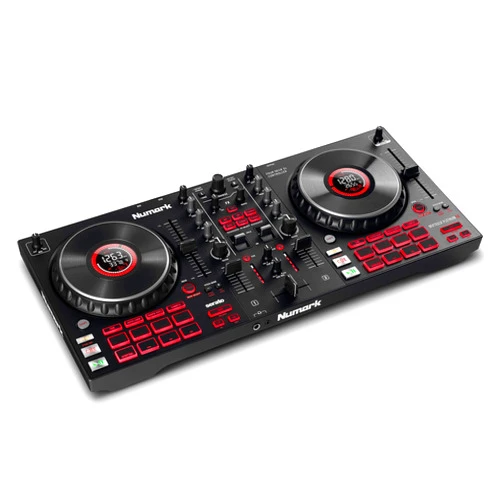 Numark Mixtrack Platinum FX - DJ Controller For Serato DJ with 4 Deck Control, DJ Mixer, Built-in Audio Interface, Jog Wheel Displays and FX Paddles