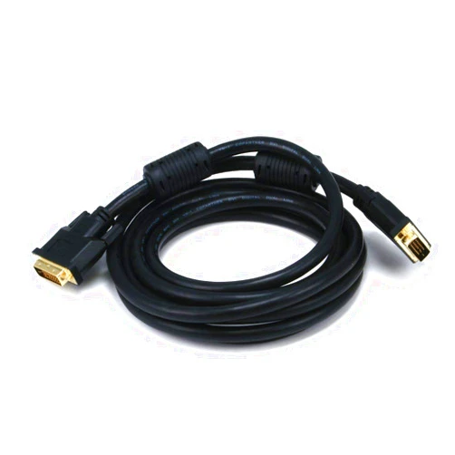 Monoprice Dual Link DVI-D Cable - CL2, Up to 2560x1600 Resolution, Up to 9.9 Gbps Speeds, 28AWG, 10 Feet, Black