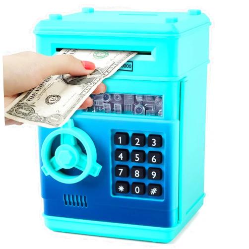 Refasy Piggy Bank Cash Coin Can ATM Bank Electronic Coin Money Bank for Kids-Hot Gift