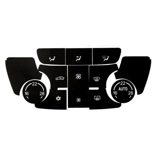Generic Suitable for Buick Encore/Veyron Air Conditioning AC Centre Button Repair Sticker Set Car Automobiles Interior Accessories (Automatic Payment
