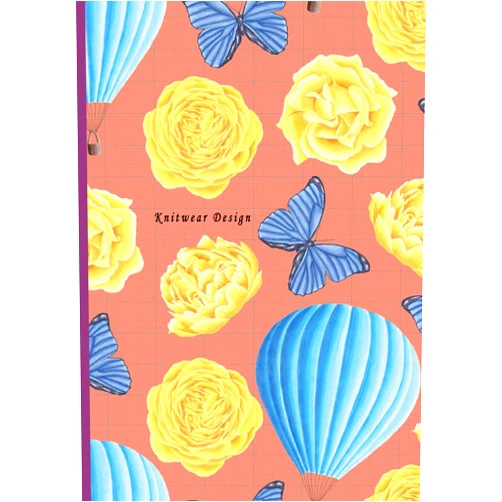 By Craig O. Pitt (Author) Knitwear Design: 2:3 Ratio Design Blank Knitter's Journal Graph Paper Notebook on Your Design Knitting Charts for Creative New Patterns Composition ... Yellow Rose and Butterfly Blue Balloon Theme