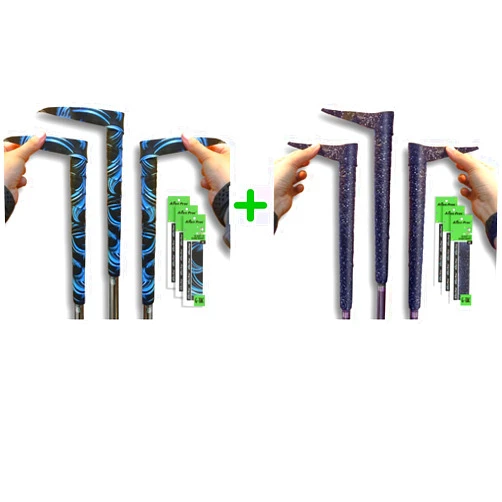 ALIEN PROS 6 Pack Blue Waves & Magic Mix Golf Grip Wrapping Tapes - ReGrip in 1 Minute