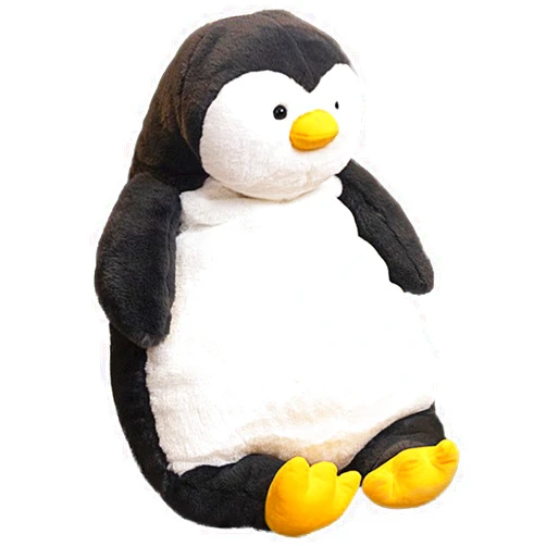 ARELUX 14in Cute Penguin Plush Stuffed Animal Hugging Pillow: Soft Large Sleeping Body Warm Fluffy Pillow Adorable Chubby Penguin Plushie Toy Creative for Friends Dormitory