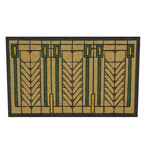 Uniart Frank Lloyd Wright Colored Tree of Life Doormat
