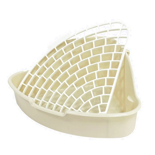 GOLDEAL Small Animal Corner Litter Box, Cage Potty Trainer for Hamster, Rabbit, Guinea Pig, Ferret, Gerbil, Chinchilla (1)