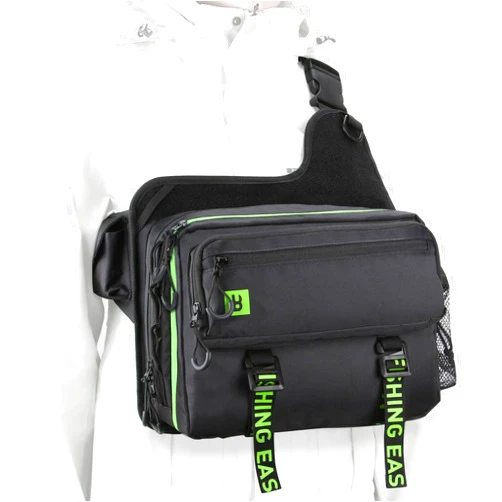 Booms Fishing IB1 Fishing Tackle Storage Bag, Fishing Gear Bag with Lures Operation Tray, Fishing Backpack for Saltwater or Freshwater, Fly Fishing Sling Bag, Fishing Gift for Men