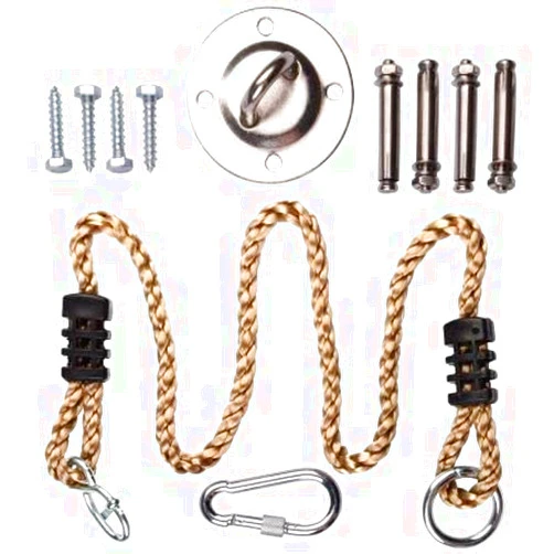 Amotor Hammock Hanging Kit, Stainless Steel Hammock Hook 600 LB with 40″ Nylon Rope for Hammock, Hanging Chair, Punching Bag, Yoga Training, Ceiling,Swings