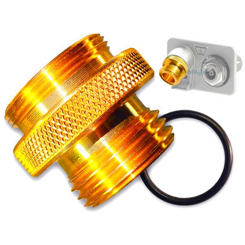 Spigotmaster SPGTM-9 ~Woodford Hose Bibb Adapter Replaces 34HA & 50HA with a Straight-Through Connector for Frost Free Spigots, sillcocks & Wall/Yard Hydrant Models 22/25/27/65/67/etc
