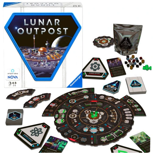 Ravensburger Lunar Outpost Board Game for Ages 10 and Up – Work Together to Build a Base on The Moon