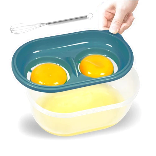 MTFATBEST Egg White Separator with Egg Beater, Egg Separator Yolk White Separator Egg White Filter Storage Box Food Grade Level Kitchen Gadgets Egg Separator for Kitchen Cooking Kitchen Gadgets