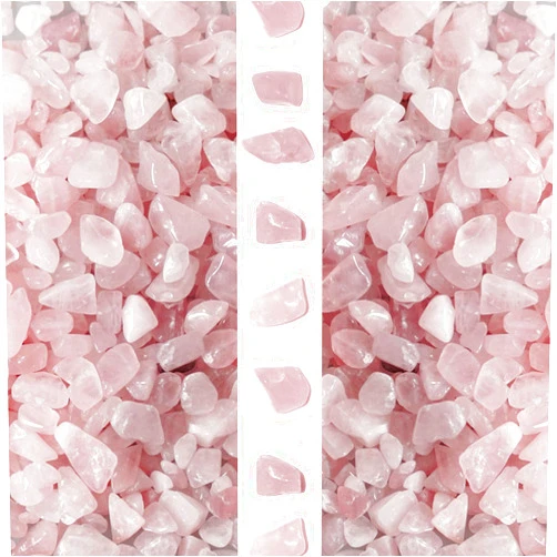 gemshan 2lb Rose Quartz Chips Natural Crushed Crystal Chip Bulk 7mm-9mm Irregular Healing Crystal Stone for Aquarium Vase Plant Decoration Craft DIY (Rose Quartz)