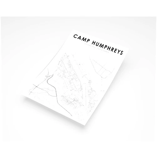 MG Global Simple Poster Camp Humphreys South Korea Pyeongtaek | 11x17 12x18 16x24 24x36 Minimal Unframed Print | Minimalism Hometown City Wall Art for Gift | Minimalist Artwork for Home Office Decor