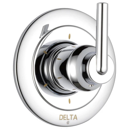 Delta Faucet Trinsic Chrome 6-Setting Diverter Trim Kit, Diverter Valve Kit, Chrome Shower Diverter, Chrome T11959 (Valve Not Included)