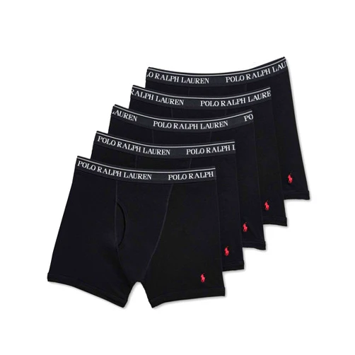 Polo Ralph Lauren Men's Classic Fit Cotton Boxer Briefs 5 Pack