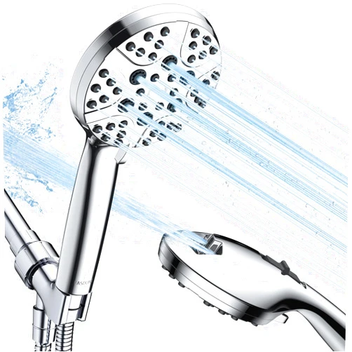 FASDUNT High Pressure Shower Head with Handheld, 8-mode Shower Heads with 80