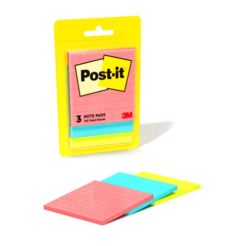 Post-it Notes, 3x3 in, 3 Pads, America's #1 Favorite Sticky Notes, Poptimistic Collection, Bright Colors (Guava, Aqua, Neon Green), Clean Removal, Recyclable