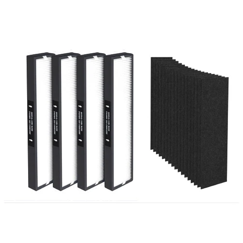 Nispira 4-Set 182550 Filter Replacement Compatible with Bionaire BAP536UV-U Holmes HAP537UV / 2141139 Air Purifier, 4 HEPA 16 Pre Filters
