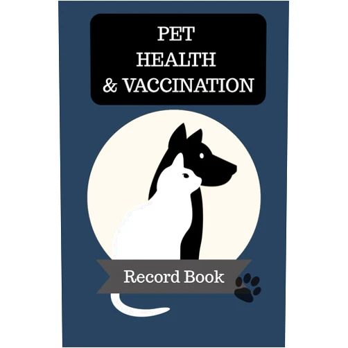WellnessWorryLess Studio Pet Health & Vaccination Record Book: Medical and Immunization Logbook for Multiple Pets - Dogs, Cats, and More