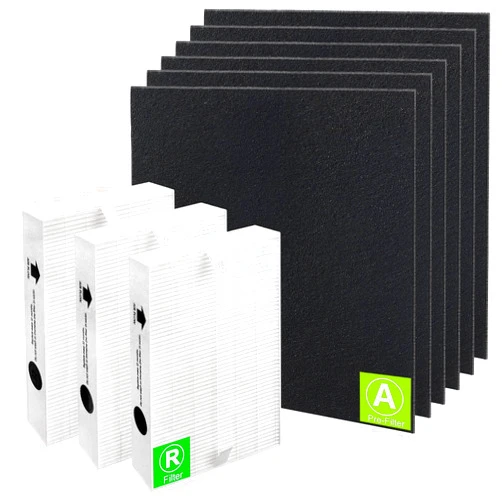 Blutoget 3 Pack HPA300 HEPA Filter Replacement for Honeywell Air Purifiers Filter HPA300 HPA200 HPA100 Series &Filter R-Replace HRF-R3 & HRF-R2 &HRF-R1&HRF-AP1-6 Pack Activated Carbon Pre-Filter by Blutoget