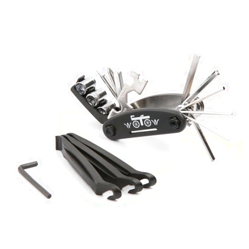 WOTOW Bike Repair Tool Kit, 16 in 1 Bicycle Multitool with Bike Tire Levers Hex Spoke Wrench, Multi Function Accessories Set for Road Mountain Bikes