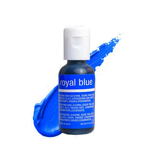 Chefmaster Royal Blue Liqua-Gel® Food Coloring | Vibrant Color | Professional-Grade Dye for Icing, Frosting, Fondant | Baking & Decorating | Fade-Resistant | Easy-to-Use | Made in USA | 0.70 oz