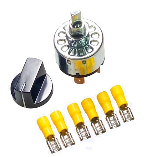 TUAIC Rotary Switch 4-Position 3-Speed 16A-125V 12A-250V Fan Heater Speed Selector Switch