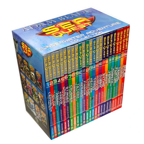 By Adam Blade (Author) Sea Quest The Underwater Avdenture Collection 24 Books Limited Edition Box Set by Adam Blade (Series 1-6)