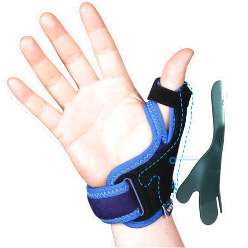 VELPEAU Thumb Support Brace - CMC Joint Thumb Spica Splint for Pain Relief, Arthritis, Tendonitis, Sprains, Strains, Carpal Tunnel & Trigger Thumb Immobilizer, Wrist Strap, Fits Left or Right (Medium)