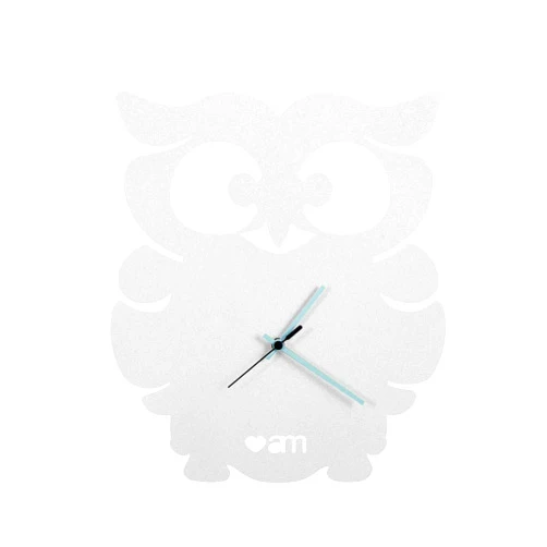 Arti & Mestieri Arts and Crafts gufino Wall Clock – Metal – White – 30 x 34H 