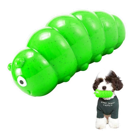 HONGEZEY Dog Toys for Aggressive Chewers, Interactive Squeaky Dog Toys, Indestructible Dog Chew Toy for Training and Cleaning Teeth, Durable Elasticity dog toys for Small Medium Large Breed (Green)